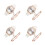 4Sets Damenarmbanduhr Weiß Stern Elegant Modern Freizeit Party 4
