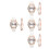 4Sets Damenarmbanduhr Weiß Stern Elegant Modern Freizeit Party 6