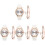 4Sets Damenarmbanduhr Weiß Stern Elegant Modern Freizeit Party 8