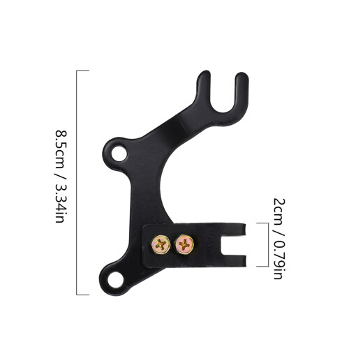 4Pièces Fixation Noir Métal Ajustable Accessoire 1