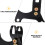 4Pièces Fixation Noir Métal Ajustable Accessoire 5