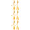 6Pièces Graduation Tressés Orange En Polyester Pour Décoration 8