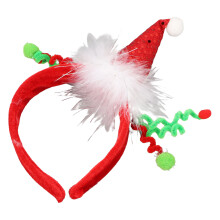 Exquisitely Made Christmas Headband, Cute Riding Hood Santa Hat For Cosplays, Shows, Carnival, Adjustable Quality Material Family Wear, Bright
