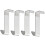 Quick Organization Over Door Hooks, Durable Construction Protective Padding Elegant Arched Design, Space Saving Heavy Duty Load Capacity For Kitchen 1