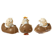 Interactive Toy With Wind Up Mechanism, Floating Toy For Bath Pool Or Beach Adventures, Smooth Edges Bear Family Designs Foster Educational Learning