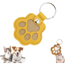 Squishy Stress-Relief Toy & Pet Memorial Keychain – Cute Leather Paw Hair Holder for Cats/Dogs, Thoughtful Gift for Pet Lovers, Bag/Purse Charm