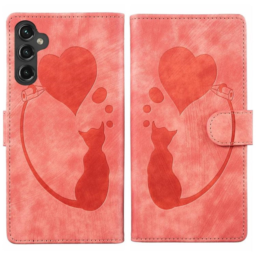 Pu Leather Flip Wallet Case With Magnetic Closure & Card Slots, Compatible With Samsung Galaxy S26+ 5G 6.7" Orange 9353595704510