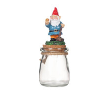 Peppermint Candy Christmas Dishes – Crystal Glass Jar with 3D Christmas Tree Lid, Red & White Sugar Bowl, Xmas Party Supply (Compatible with