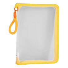 Clear Plastic File Folder with Zipper for A4 Documents