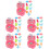 10Pièces Jouets Griffe Enfants Attrayants Rose Coordination Main-Œil 5