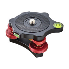 Tripod Leveler Camera Leveler Sturdy Aluminum Alloy for DSLR Camera 3 Axis Level with Bubble Level Tripod Head Leveling Base