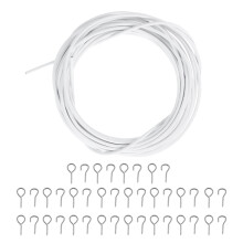 10 Meters Curtain Rope Curtain Hanging Rope Curtain with 20pcs Hooks