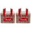 2Pièces Boîtes Métalli Rouge, Conteneurs Biscuits Cadeaux 6