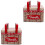 2Pièces Boîtes Métalli Rouge, Conteneurs Biscuits Cadeaux 7