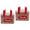 2Pièces Boîtes Métalli Rouge, Conteneurs Biscuits Cadeaux 8