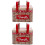2Pièces Boîtes Métalli Rouge, Conteneurs Biscuits Cadeaux 9