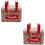 2Pièces Boîtes Métalli Rouge, Conteneurs Biscuits Cadeaux 10