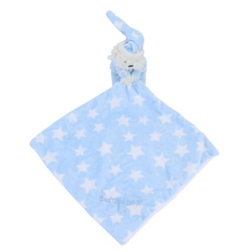 Super Soft Panels Baby Blanket, Touchable Patterns with Embroidered and Embossed Textures, Security Blanket Set Featuring Cute Bear Model, Decorative 1