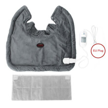 Soft Texture Heating Pad: Crystal Velvet Material for Muscle Soreness Relief, Ergonomic Design with Weighted Edges, Snap Fastener, Fast Heating, 3