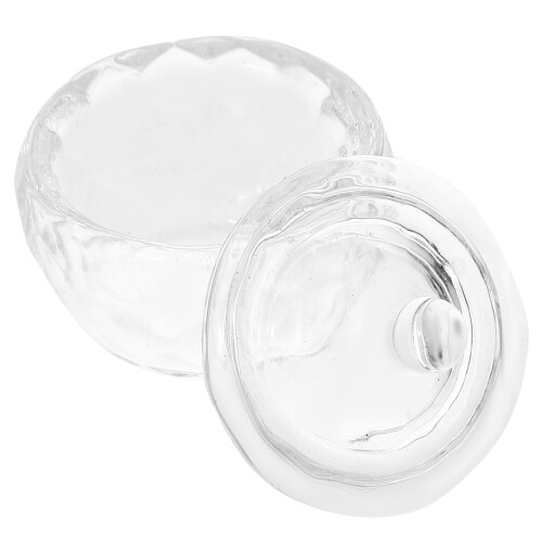 5Stk Nageldish Für Nagelstudio Mit Deckel Transparent Design 1