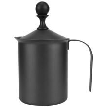 Koffie-accessoire in Japanse stijl, gemakkelijk schoon te maken melkopschuimer, duurzaam en hittebestendig ontwerp, gemaakt van roestvrij staal.