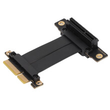 Stable Transmission Pcie Cable, Dual Right Angle Design And Enhanced Short Circuit Protection, Suitable For Sound Card And Wireless Internet Card
