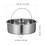 2Pcs High-Grade Steel Steamer Pot Insert for Home Kitchen Use 2