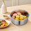 2Pcs High-Grade Steel Steamer Pot Insert for Home Kitchen Use 4