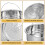 2Pcs High-Grade Steel Steamer Pot Insert for Home Kitchen Use 5