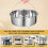 2Pcs High-Grade Steel Steamer Pot Insert for Home Kitchen Use 6