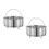 2Pcs High-Grade Steel Steamer Pot Insert for Home Kitchen Use 8