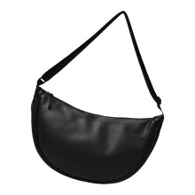Polmesiac v tvare PU kože Crossbody kabelka s veľkou kapacitou unisex tašky cez rameno knedlík kabelka na každodenné použitie