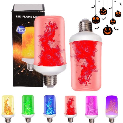 LED Flame Light Bulb Gravity Sensing 4 Modes E26/E27