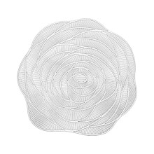 Flowery Round Coasters Table Placemats Cup Mat for Home, Wedding, Tabletop,Holiday Decoration