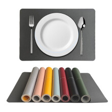Waterdichte placemats van PU, placemat van imitatieleer, gemakkelijk schoon te maken placemat voor de eettafel, modern voor buiten