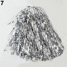 1Pc Metallic Cheerleader Cheer Cheerleading Dance Party Team Match Sports Pom Poms