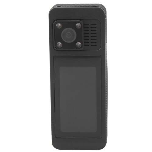 Caméra corporelle à vision nocturne, caméra portable avec capteurs infrarouges, capture vidéo 4K, écran tactile, enregistrement en boucle 1