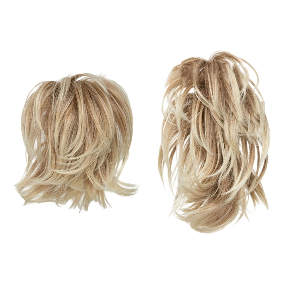 Unisex Messy Bun Hair Piece With Bendable Wire For Straight Hair Â Clip-In Human Hair Bun & Ponytail Extension, Compatible With All Hair Types