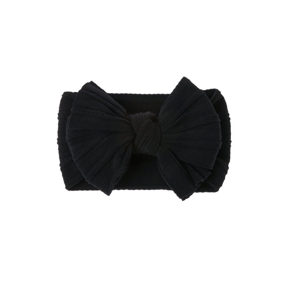 Baby Big Hair Bow Head Wrap, Turban Knotted Knitted Headbands, Soft Silk Stretchy Hair Bands for Newborn Infant Toddlers