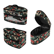 Opbergtas van polyester met bloemenprint voor handstoomstrijkijzer (alleen de tas).