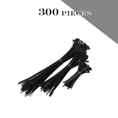 Μαύρα δεματικά καλωδίων (100/200/300 τεμάχια) – Ανθεκτικά σε υπεριώδη