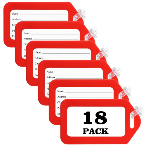 Sodsay Bagageetiketter för Resväskor 18-pack