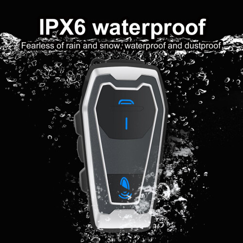 Motorcycle Bluetooth Headset V10 450mAh ABS BT5.0 2