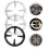 9Pièces Anneaux Wok Remplaçables Fer Multifonction Cuisine 11