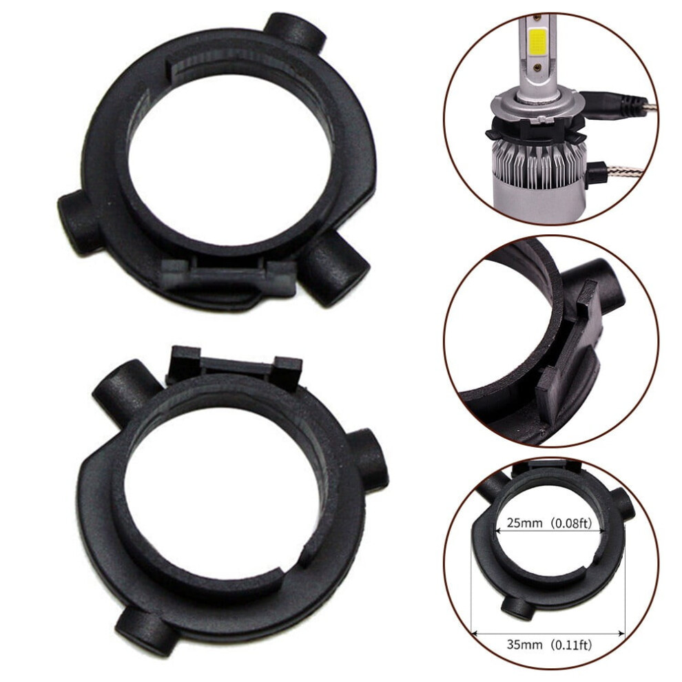 H7 Led Headlight Bulb Adapter Retainer Holder Fit For Kia K3 K4 K5 For Hyundai 9327961791411