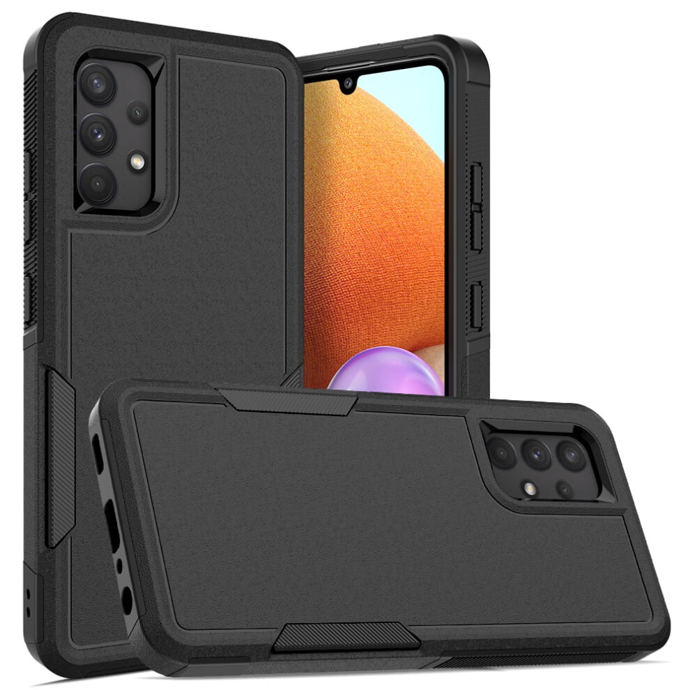 Defender Case For Samsung Galaxy A32 4G Â Heavy Duty, Dustproof, Shockproof, Non-Slip Rugged Cover, Black 9327961792258