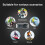 Motorcycle Bluetooth Headset V10 450mAh ABS BT5.0 10