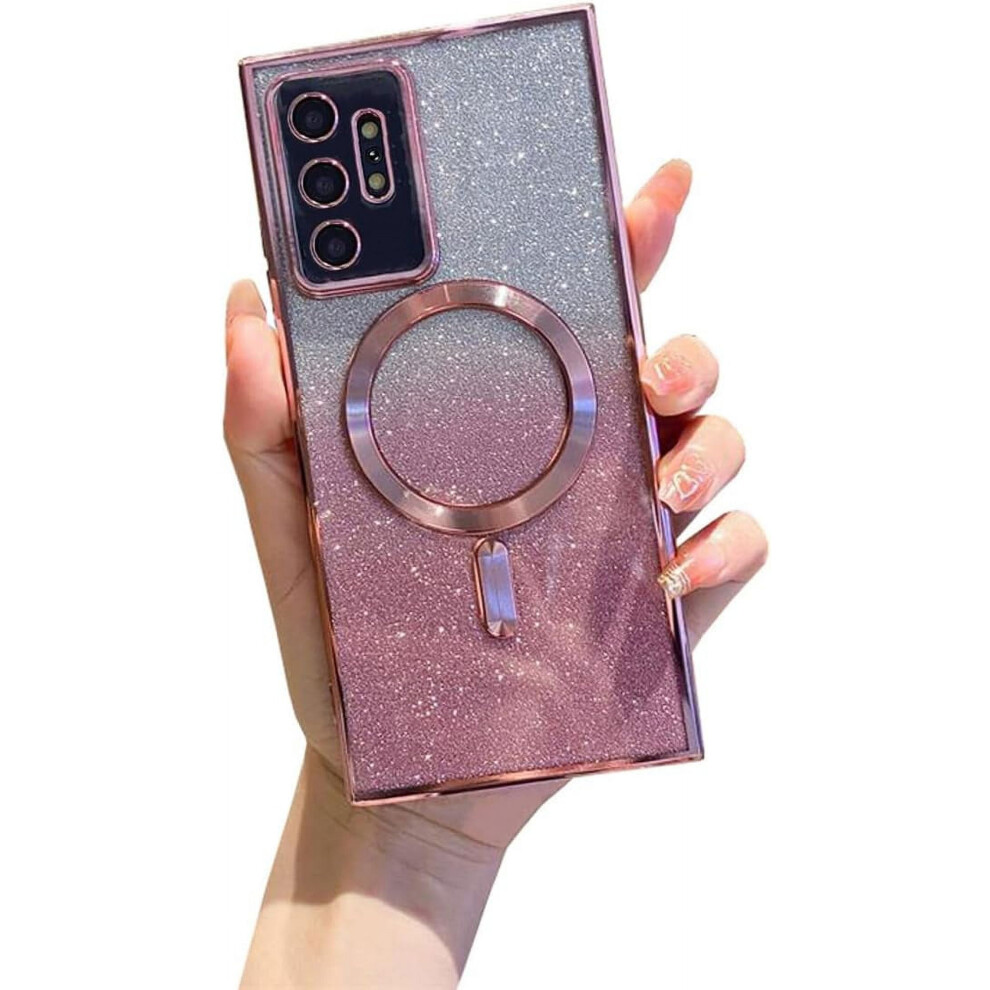 Magnetic Glitter Galaxy Note 10+ Case With Magsafe Support, Anti-Scratch, Shockproof, Clear Luxury Plated, Full Camera ProtectionâCompatible With 9327961792036