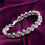 Silver Plated Woven Bead Chain Bracelet for Women 1