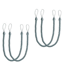 Pack of 4 Handwovens Bohos Styles Decorative Holdbacks Elegant Cotton Rope Curtain Tiebacks for Home and Office Drapes